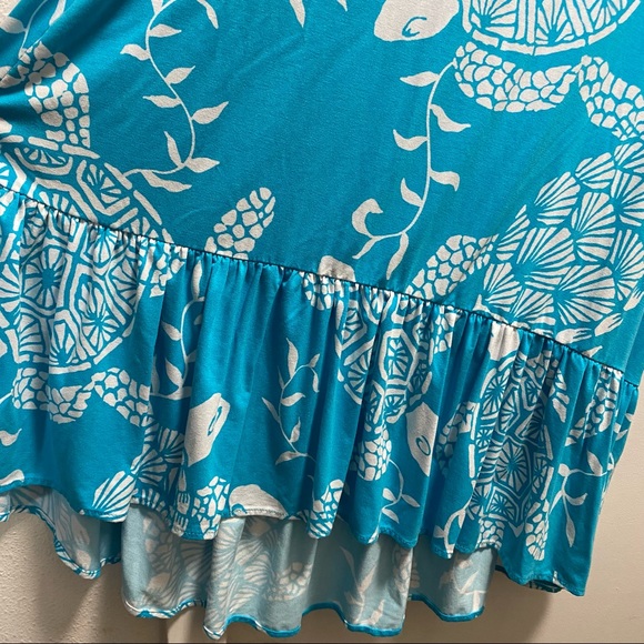 Tori Richard Honolulu Turtle Bay Mini Ruffle Summer Dress - Picture 7 of 10